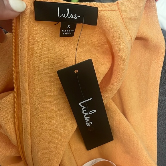 Lulus Orange Dress - Picture 3 of 14